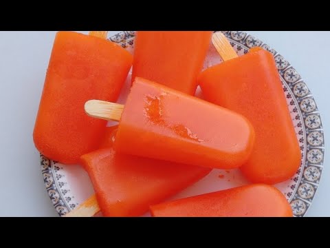 Homemade Orange Icecream Recipe | Instant Orange Icecream | Orange Bar-5 Minutes Recipe