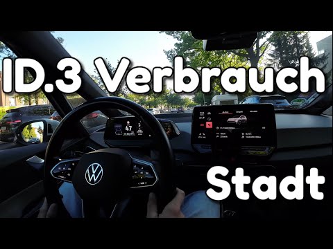 VW ID.3 E Auto Stadt Verbrauch Test - Wie viel kostet es?
