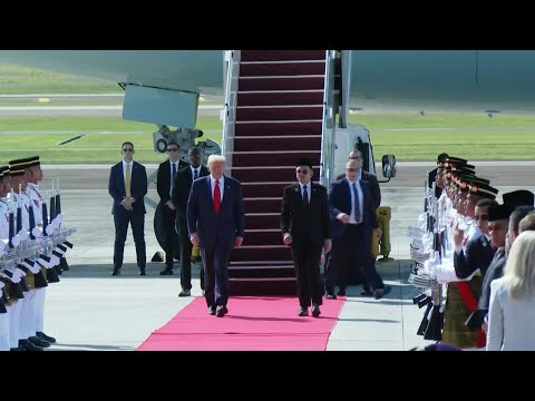 Trump dances after landing in Malaysia on first leg of Asia tour | AFP