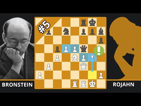 How To Win A Chess Game With Just Pawns - Best Of The 50s - Bronstein vs. Rojahn, 1956