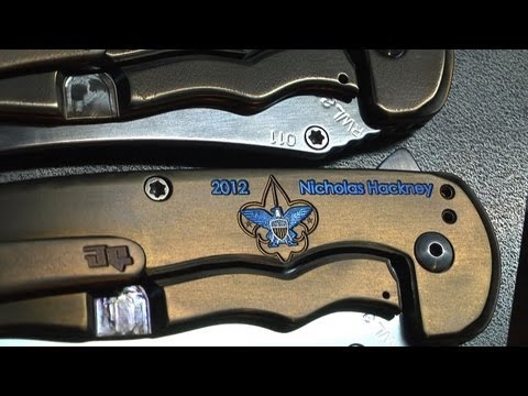 Knifemaking Tuesdays Week 49 - Eagle Scout engraving