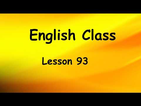 Learn Beginning English Lesson 93 revised