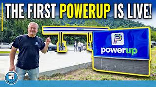 Kempower chargers under a canopy in Kentucky