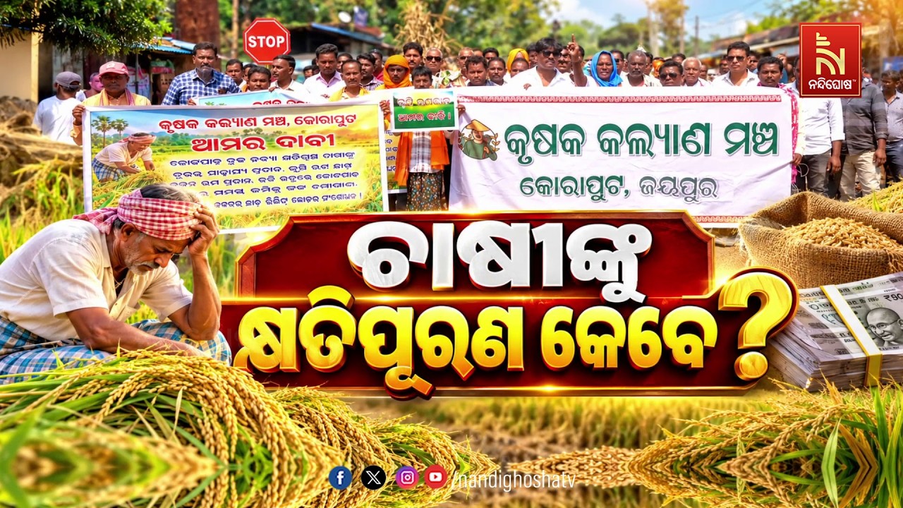 🔴Live | ଚାଷୀଙ୍କୁ କ୍ଷତିପୂରଣ କେବେ ?