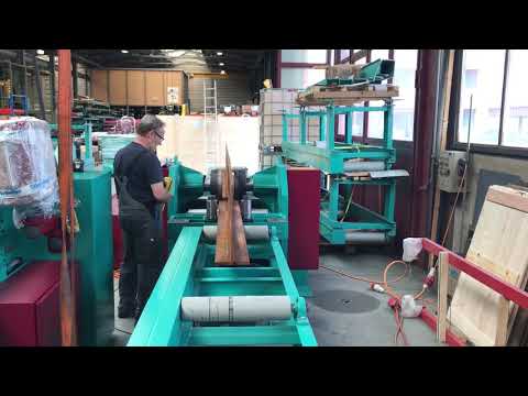 Flange straightening on a Stierli-Bieger