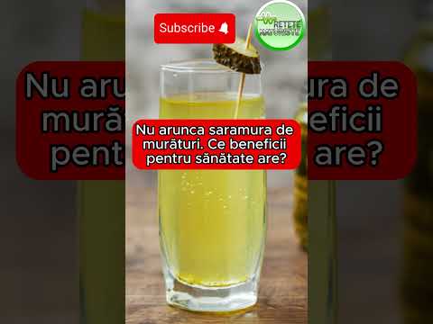 Nu arunca zeama de murături. Ce beneficii pentru sănătate are? #retete #naturiste #saramura