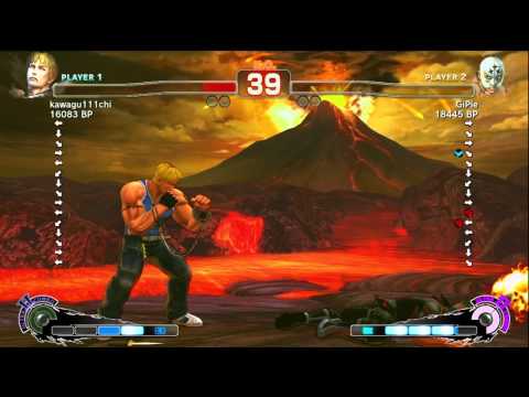 GiPie [Fuerte] vs kawagu111chi [Cody] SSF4 Japanese Online Ranked Matches - TRUE-HD