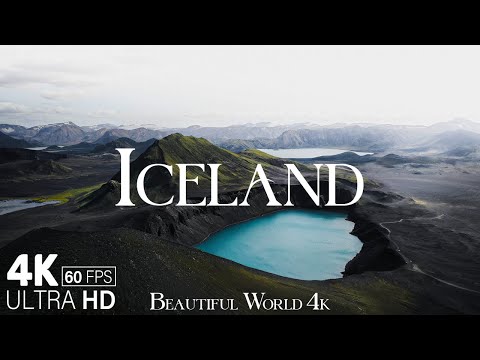 ICELAND 4K - A Journey Through Stunning Landscapes and Majestic Waterfalls - Calming Music