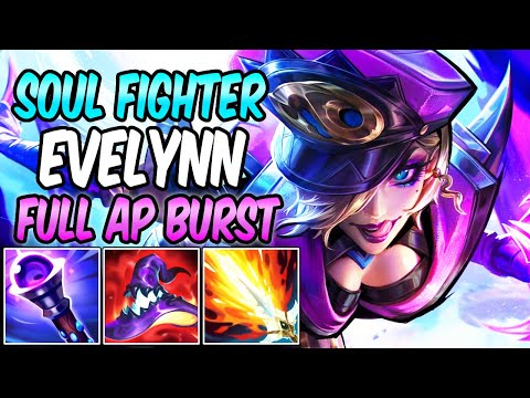FULL AP BURST EVELYNN JUNGLE GAMEPLAY | SOUL FIGHTER EVELYNN | Build & Runes | League of Legends