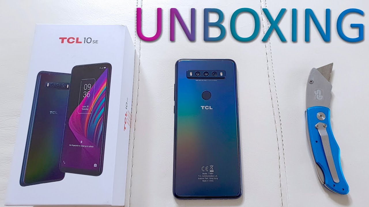 TCL 10 SE Unboxing and Size Comparison