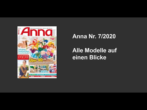 Zeitschrift Anna Nr. 7/2020 - Alle Modelle auf einen Blick