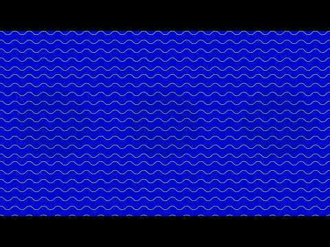 Seamless deep blue wavy pattern with repetitive flowing lines background animation