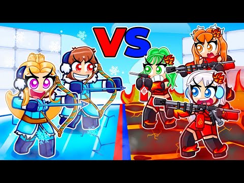 FIRE Vs ICE Elementals In Roblox Rivals...