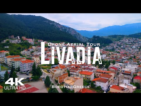 LIVADEIA 🇬🇷 Λιβαδειά Drone Aerial 4K | Livadia Livadiá Greece Βοιωτία Ελλάδα