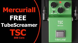Video thumbnail for TSC Tube Screamer Ibanez TS-808 Overdrive Mercuriall Audio Demo FREE Plugin Mac Pc Quick Test by Julian Doe