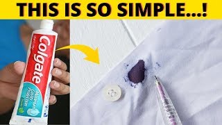 Don’t worry! Remove ballpoint ink stains from clothes using this fabric stain removers