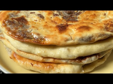 Homemade Stuffed Bread || Börek || gefüllte Naanbrot mit Hackfleisch || Minced Naan