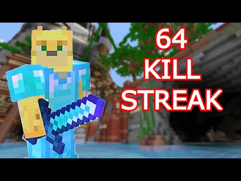 A 64 KillStreak In Cubecraft Battle Arena FFA! - Minecraft PS4 Servers! #shorts