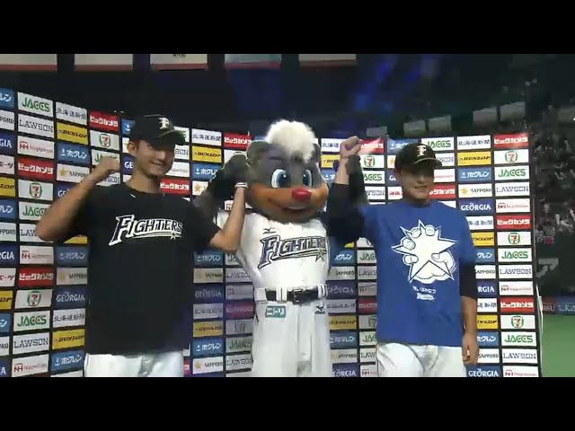 ファイターズ・淺間選手・鍵谷投手ヒーローインタビュー 2015/9/23 F-H