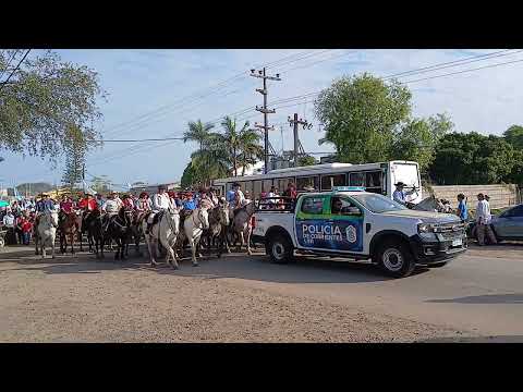 Llegada de la 29° Peregrinación de Itá Ibaté y Berón de Astrada a Itati Corrientes.