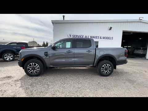 2026 Ford Ranger LARIAT 4WD SuperCrew 5' Box in Gray for sale at HomeField Ford in Raymond, AB