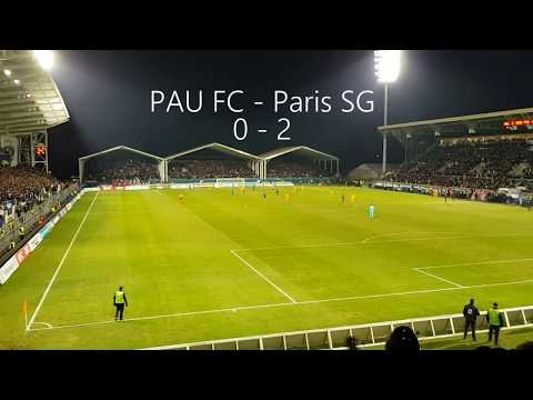 GROSSE AMBIANCE = Pau FC - Paris PSG - 8eme de finale Coupe de France de football - Stade du Hameau