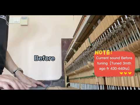 Challen piano tuning before & after