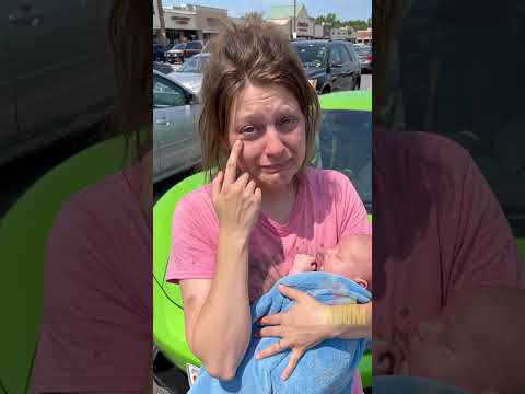 Taped Stroller Cracks His Green Sports Car, He Throws It In The Bin