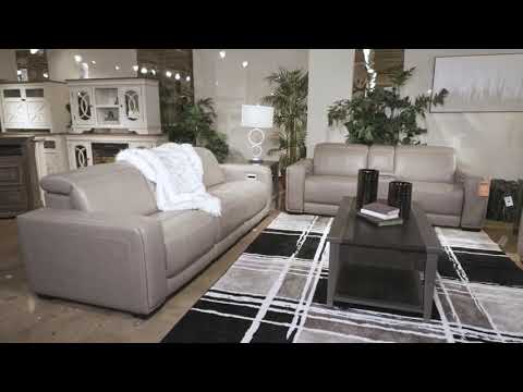 Correze Gray Power Reclining Sofa From Home Gallery Stores | Home