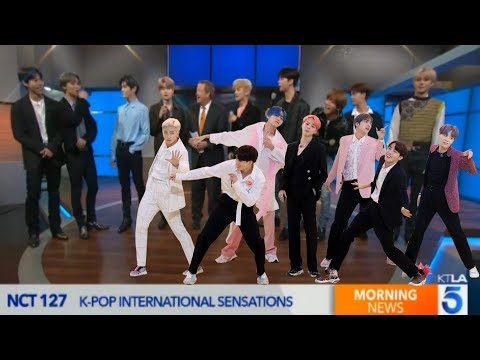 NCT 127 react to a question on BTS (compliments on their English skills on KTLA 5)