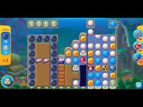 Fishdom. 8478 level no boosters and diamonds. 14 moves (❌ no lightning)