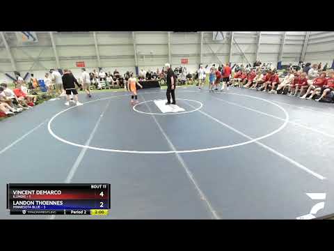 88 Lbs Round 3 - Vincent DeMarco, Illinois Vs Landon Thoennes, Minnesota Blue B26f