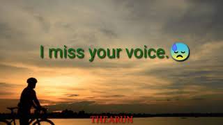 I miss you ! baby 😔😓
