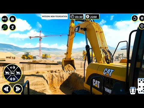 JCB Road Construction Simulator Android Gameplay Heavy Machines Building Modern City Roads Realistic