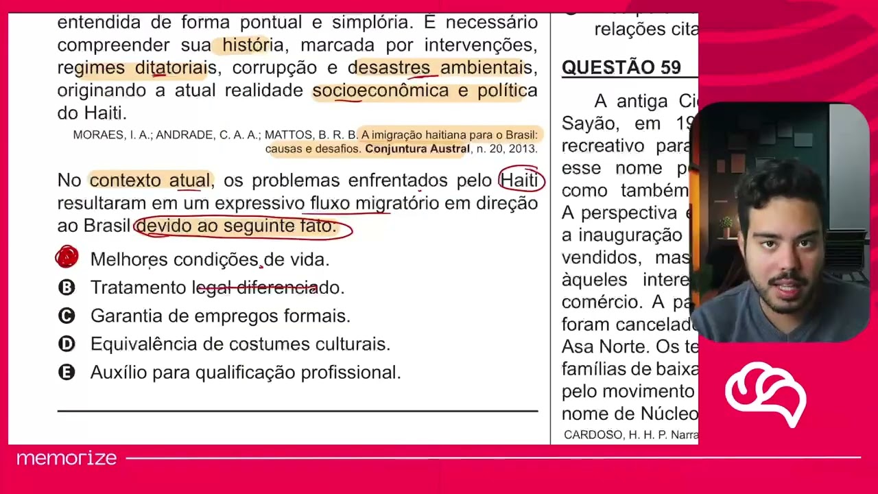 Resolução em Vídeo — Questão 57 ENEM 2018 PPL