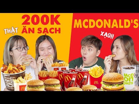 HNAG - VỚI 200K LÀM SAO ĂN NHIỀU NHIỀU NHẤT Ở MCDONALD'S