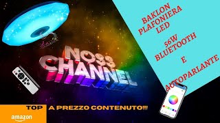 🔊🤙📲💡PLAFONIERA RGB CON AUTOPARLANTE BY BAKLON💡📲🤙🔊