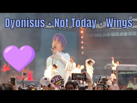 Dionysus+Not Today+Wings BTS in London Wembley 2019 / Speak Yourself Tour Day 1 (4K Fancam)