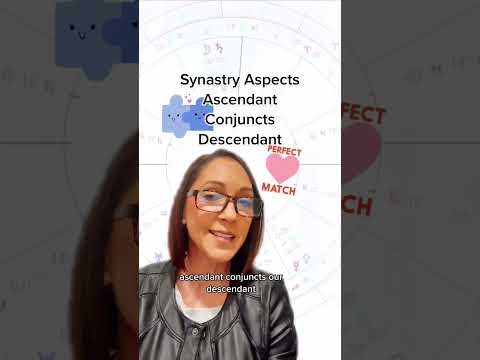 Astrology Compatibility - Ascendant Conjunct Descendant in Relationship Synastry #astrologyjane