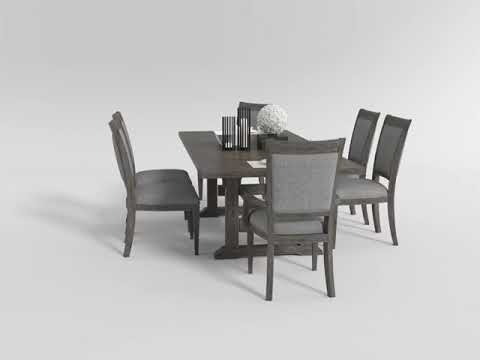 Sarasota Driftwood Brown Extendable Dining Room Set from
