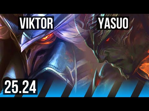 VIKTOR vs YASUO (MID) | KR Master | 25.24