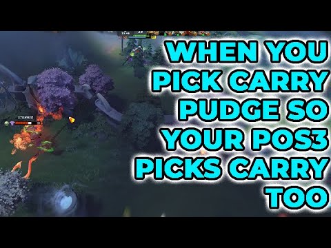 when your pos3 doesnt believe in carry pudge