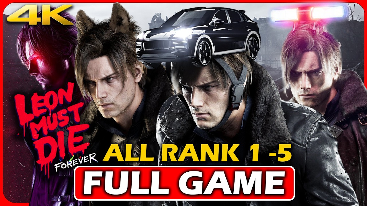 RESIDENT EVIL REQUIEM - ALL RANK 1-5 LEON MUST DIE FOREVER Gameplay Walkthrough FULL GAME (4K 60FPS)