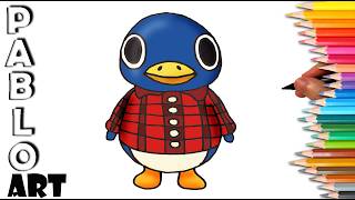 How to draw Roald from Animal Crossing | step by step