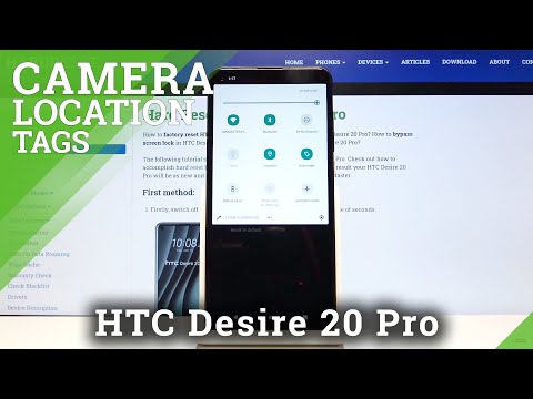 How to Enable Camera Location Tags in HTC Desire 20 Pro