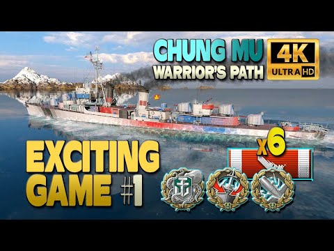 Chung Mu on map Warrior's Path: Exciting game #1 - World of Warships