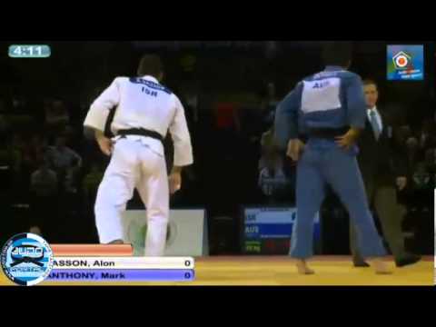 European Judo Open Men Glasgow 2013 Semifinal -90kg SASSON Alon (ISR) - ANTHONY Mark (AUS)