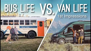 Bus Life Vs Van Life | Our Early Thoughts After Living In Both Full Time