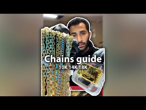 TRAXNYC GOLD CHAINS GUIDE: 14K & 18K!!! #shorts