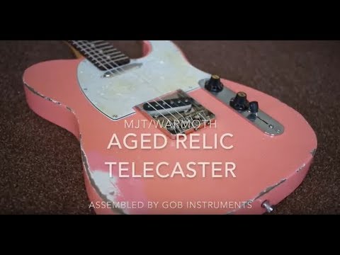 MJT Warmoth Fender American Vintage 62 Relic Road Worn Telecaster Shell Pink Coral image 19
